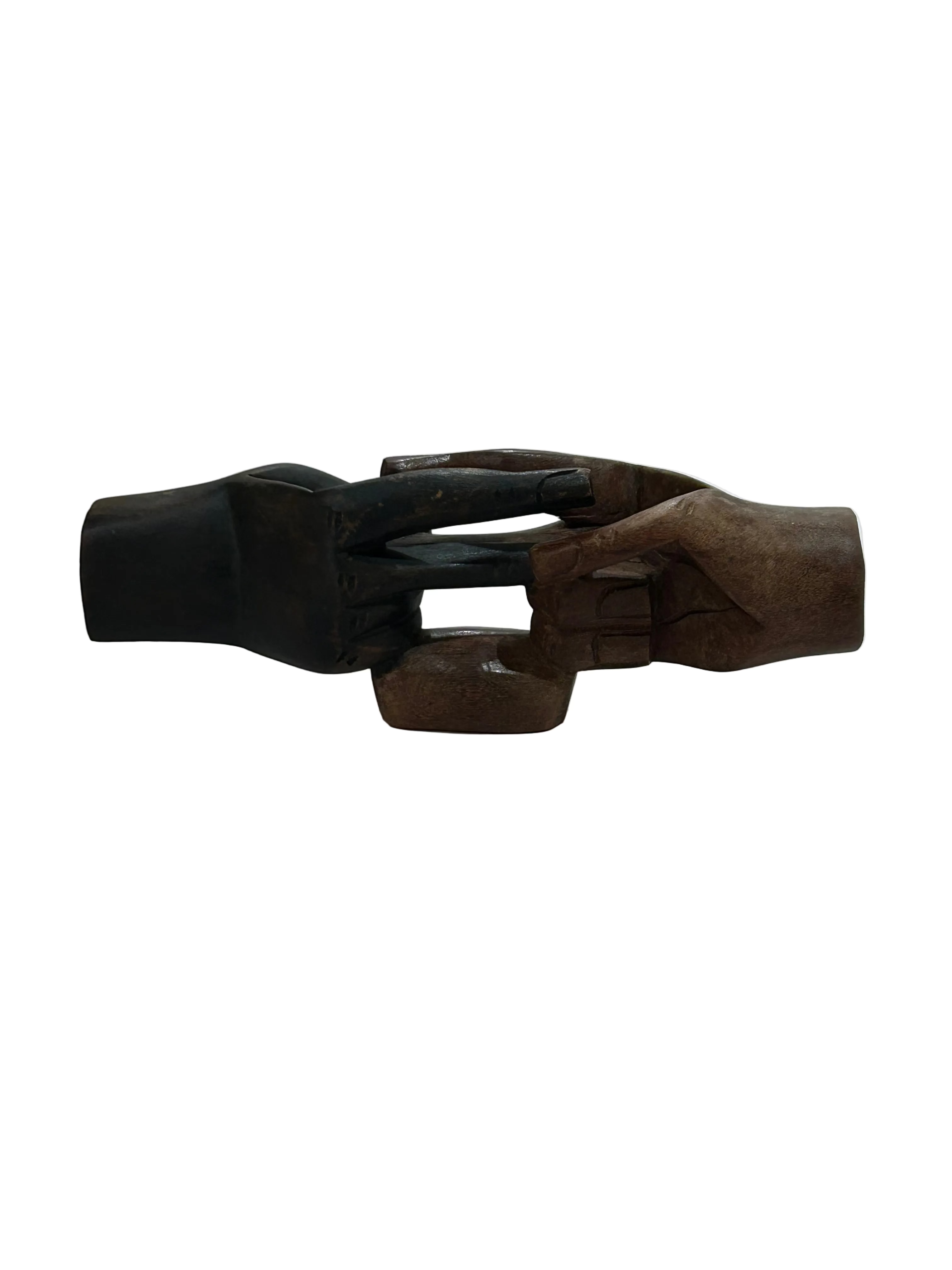 Vintage two hands intertwined sculpture