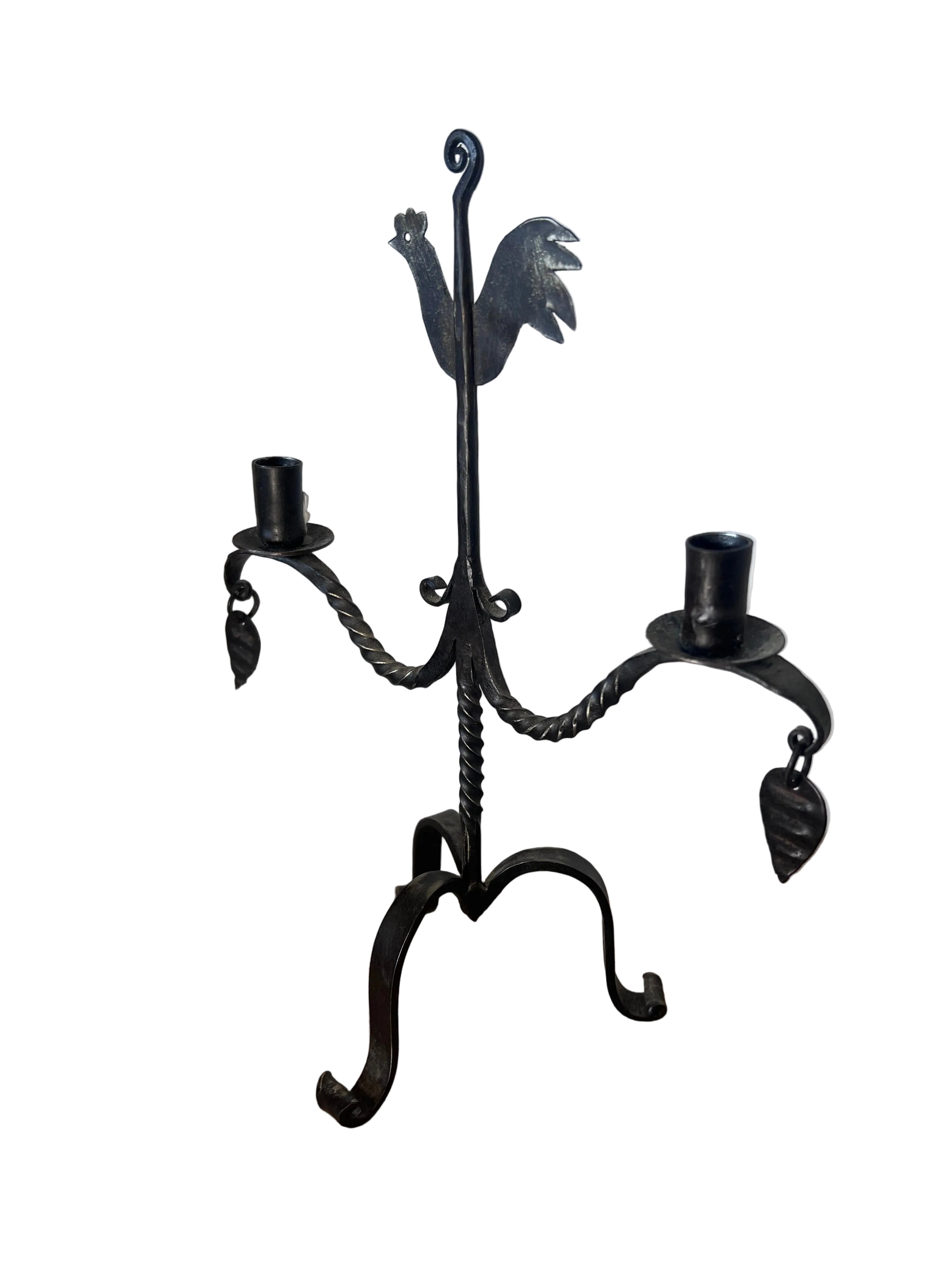 Vintage Metal Small Candelabra