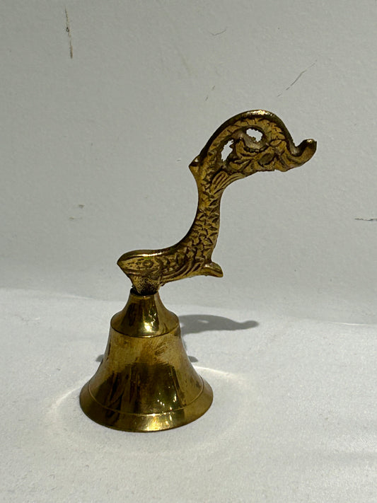 Vintage gold fish bell