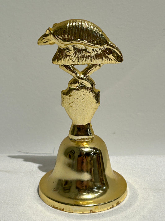 Vintage gold armadillo bell