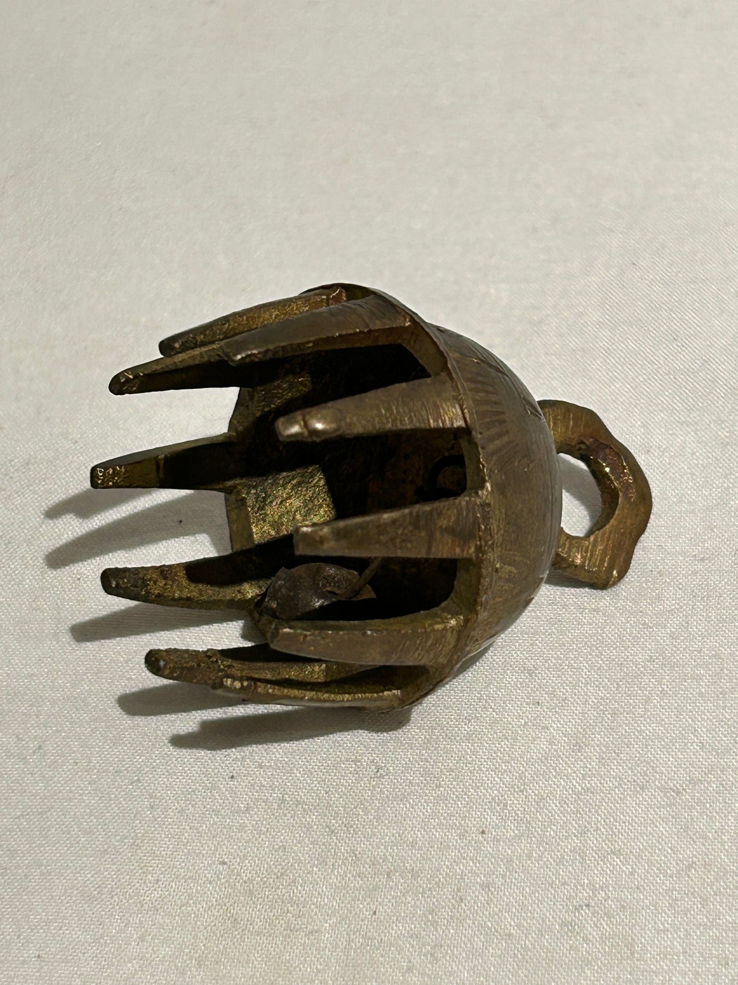 Vintage brass claw bell