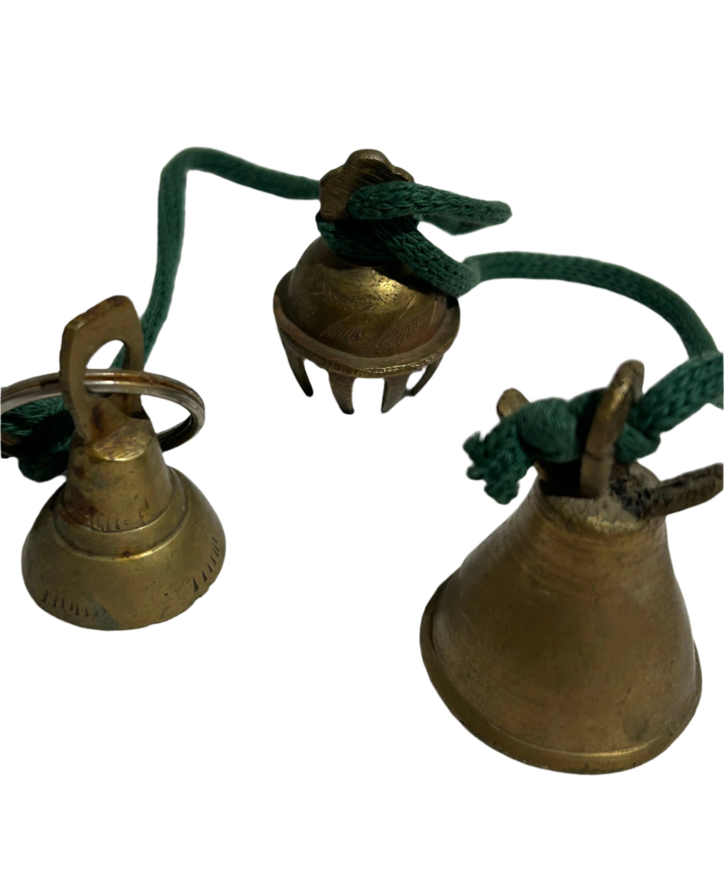 Vintage string of brass bells
