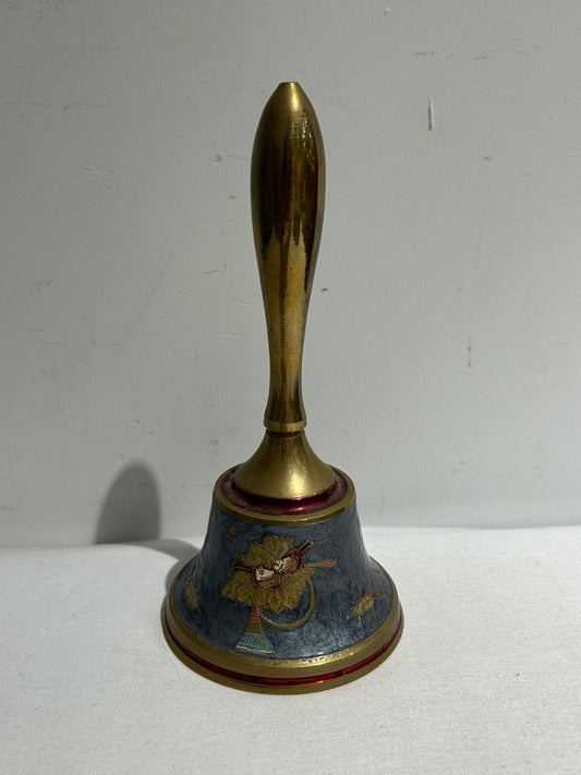 Vintage brass Christmas hand bell