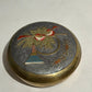 Vintage brass Christmas trinket box