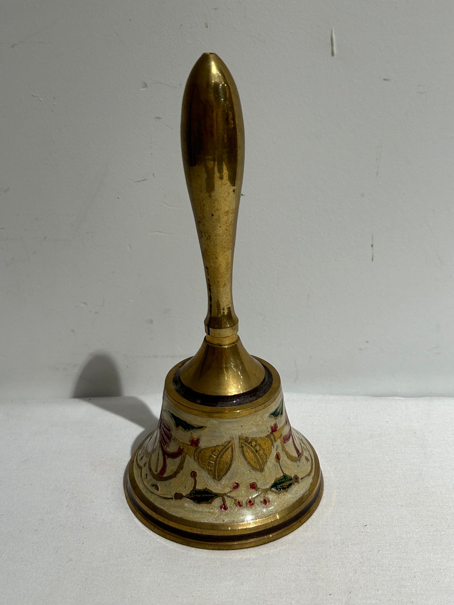 Vintage brass Christmas hand bell