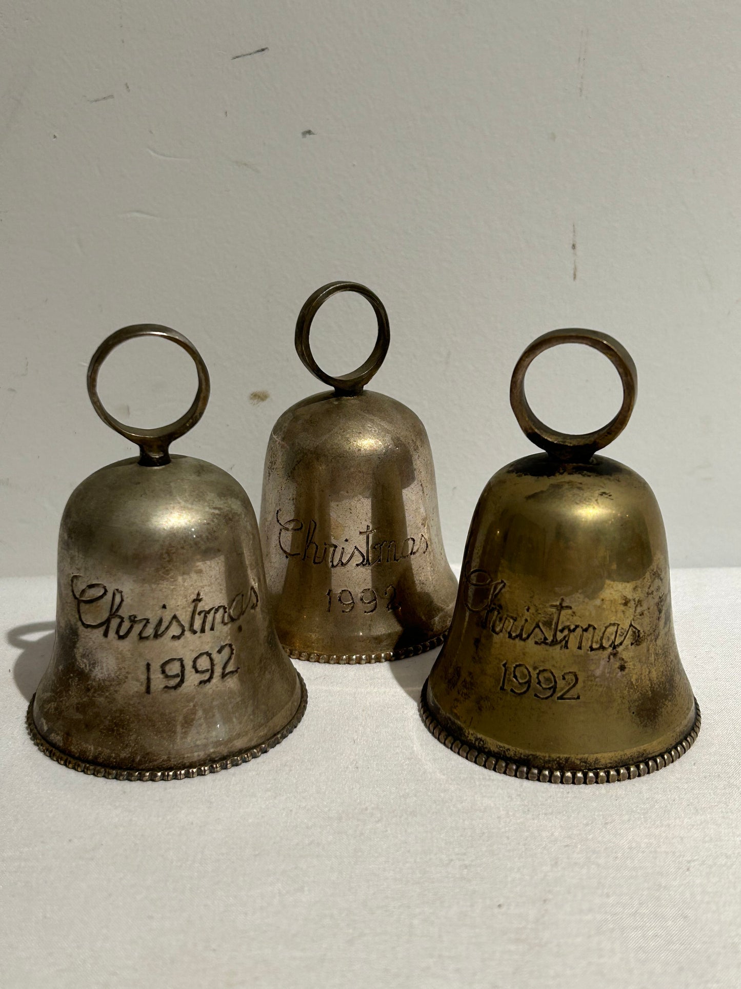 Vintage silver plate Christmas bell