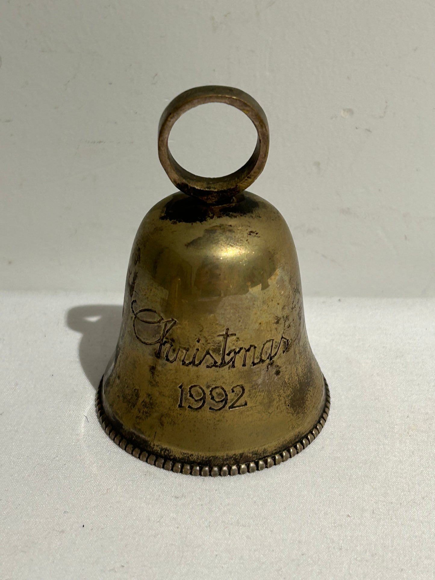 Vintage silver plate Christmas bell