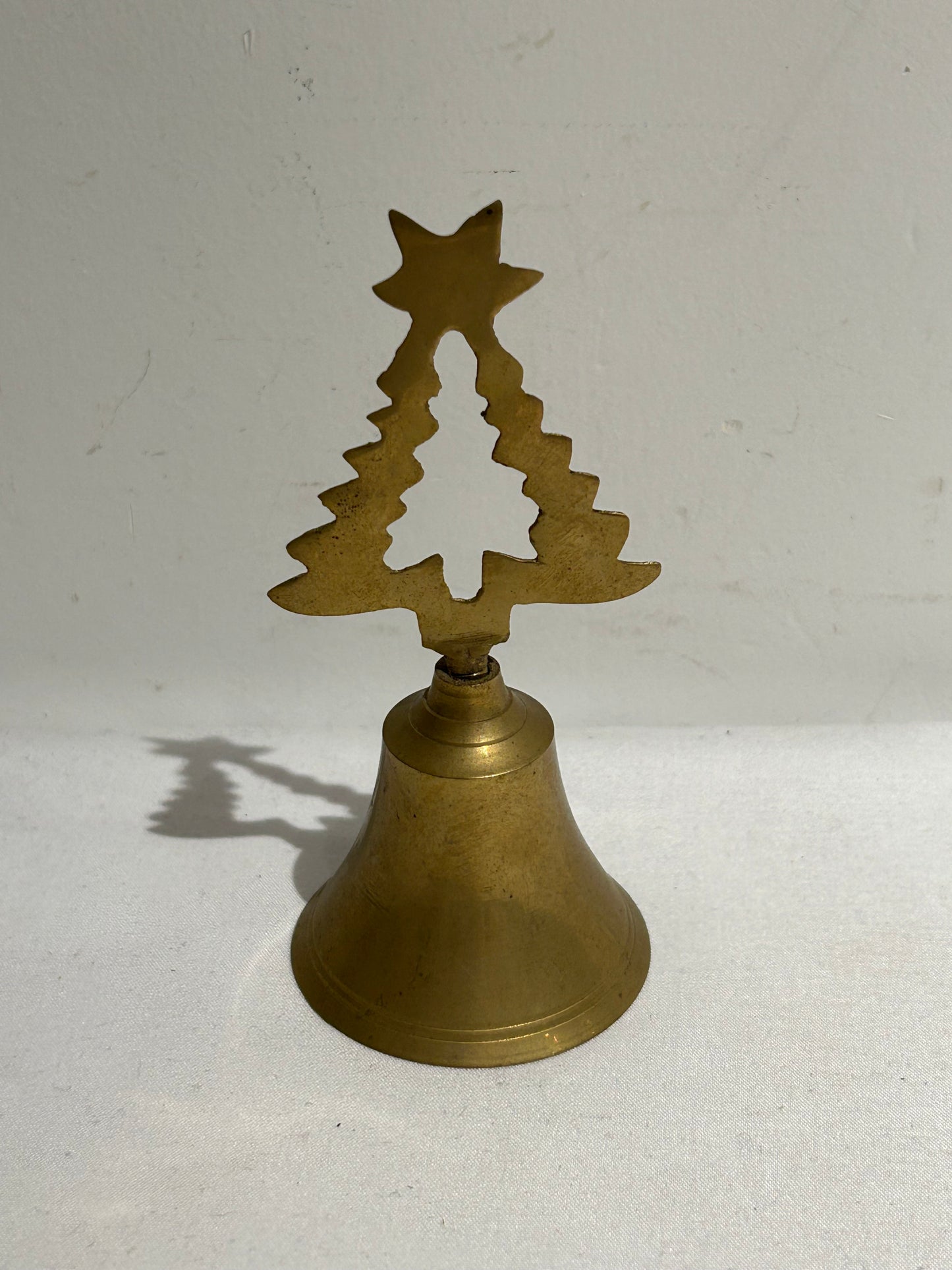 Vintage brass Christmas tree bell