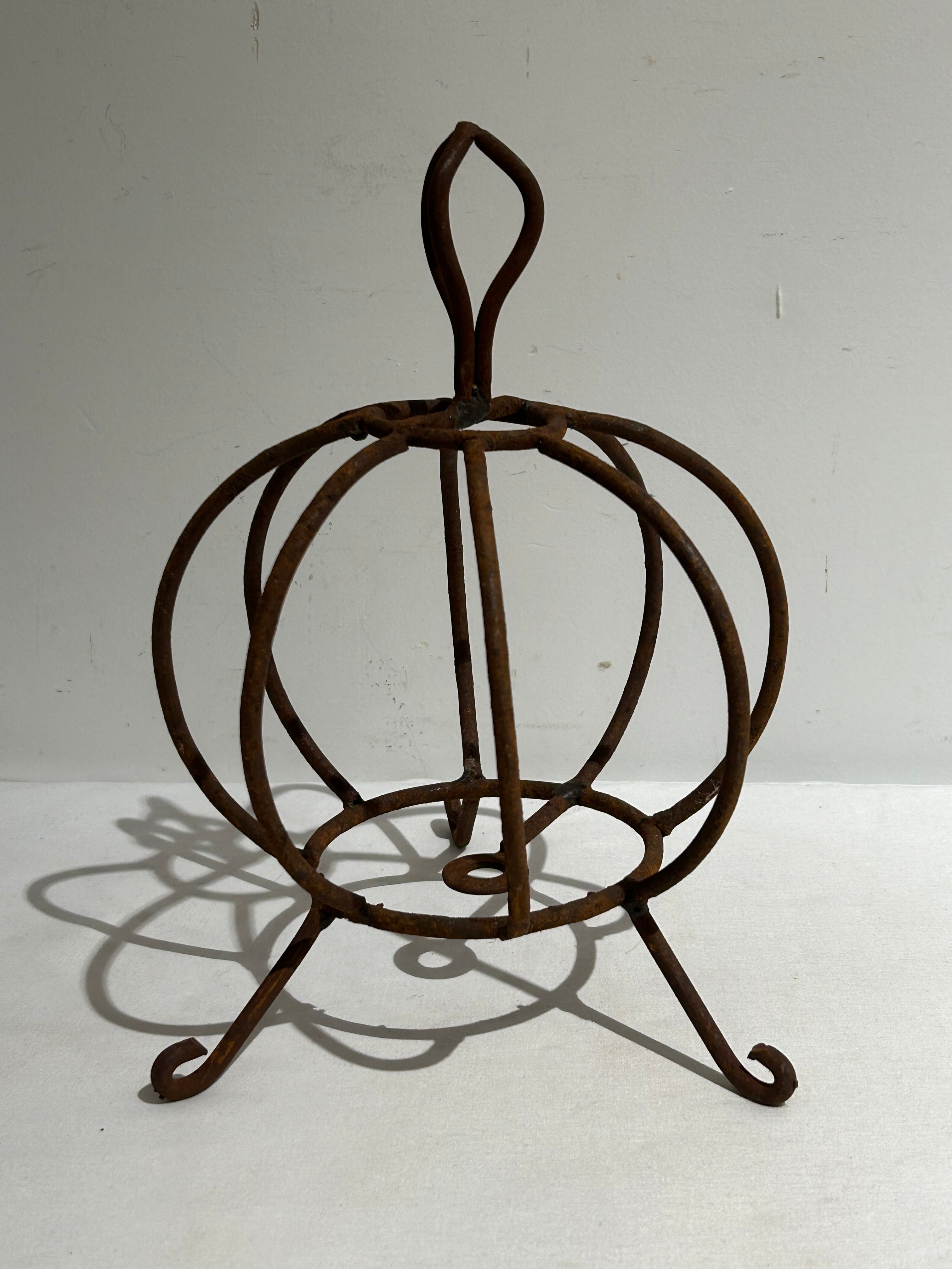 Vintage pumpkin lantern holder