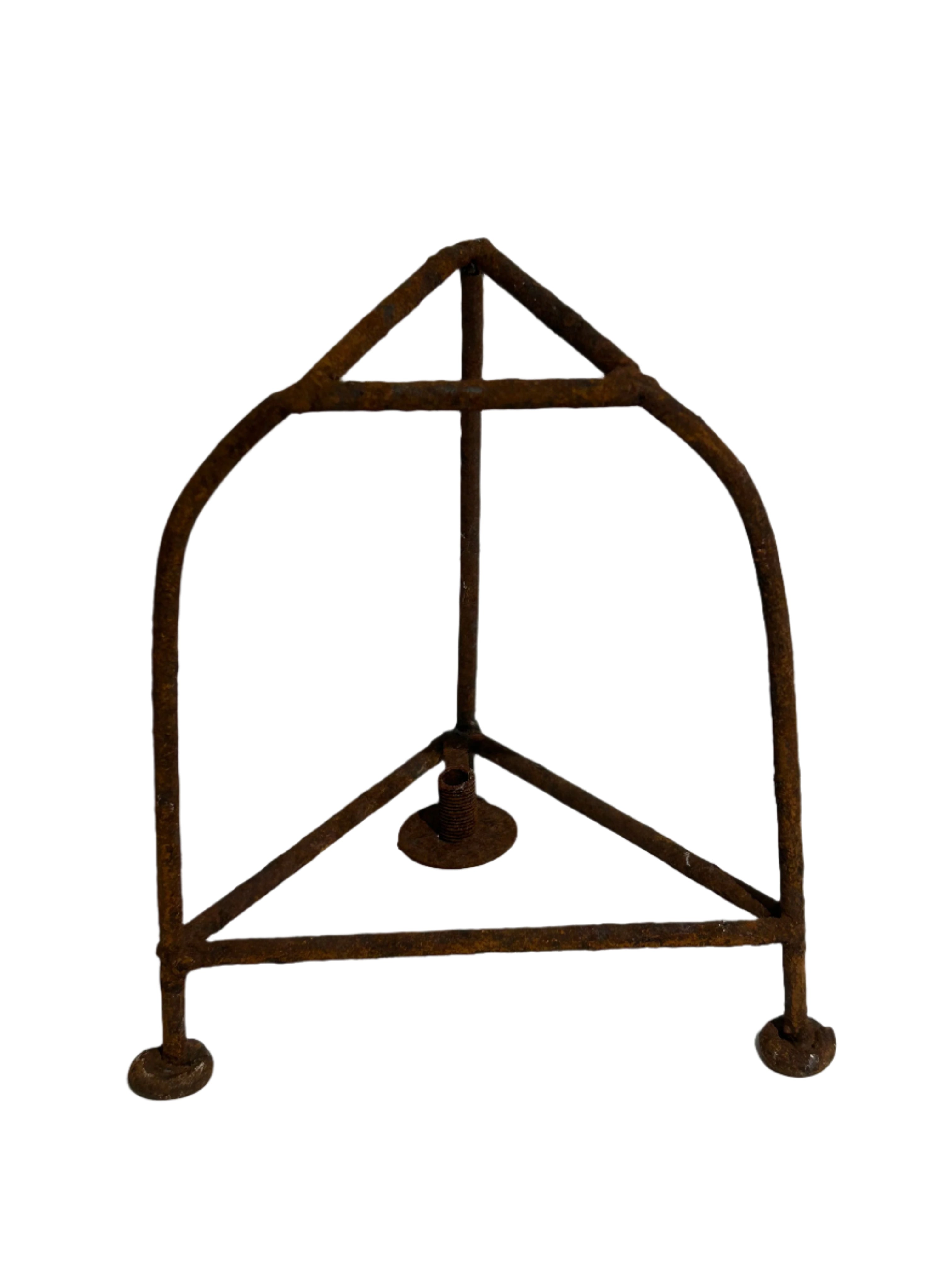 Vintage iron lantern holder
