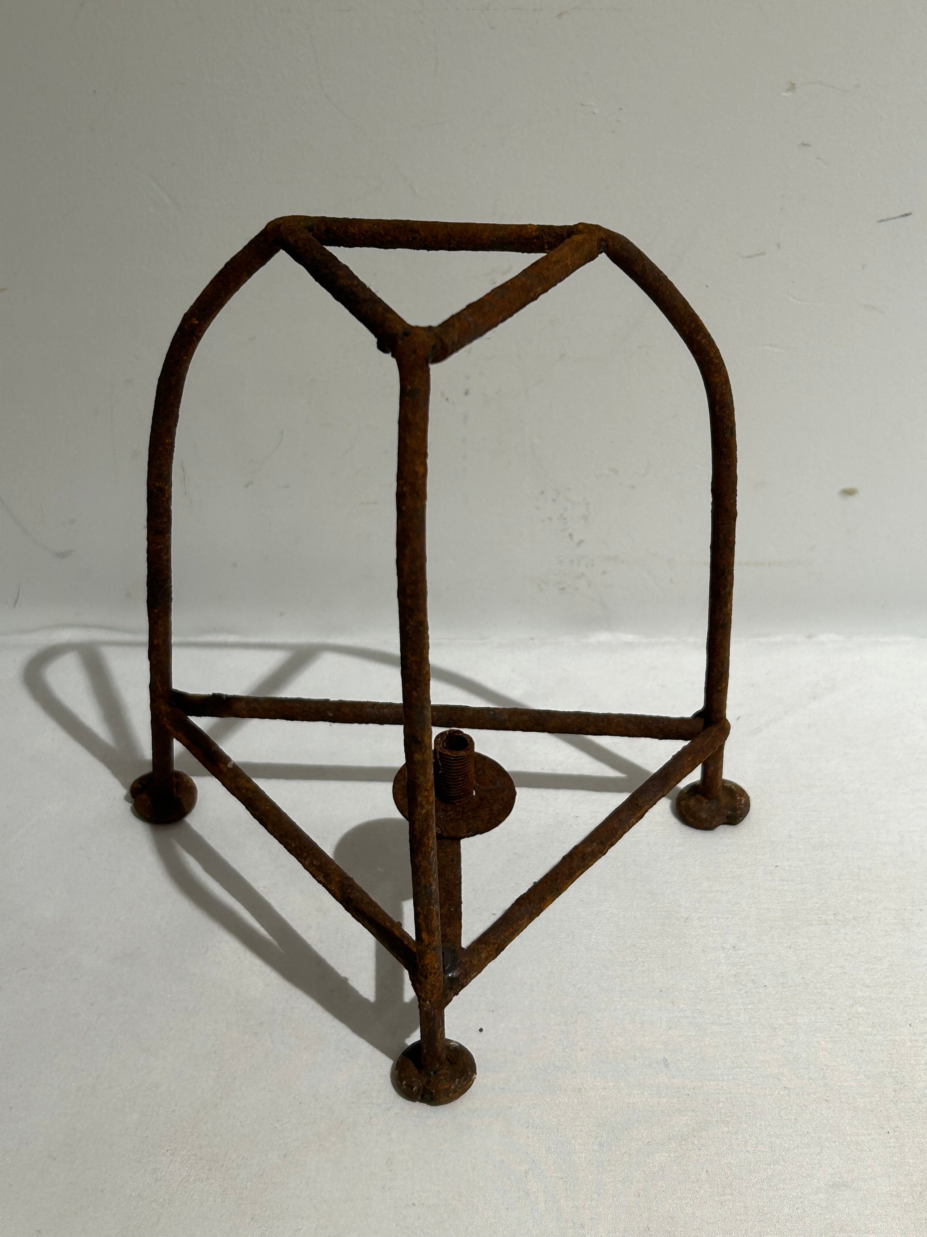 Vintage iron lantern holder