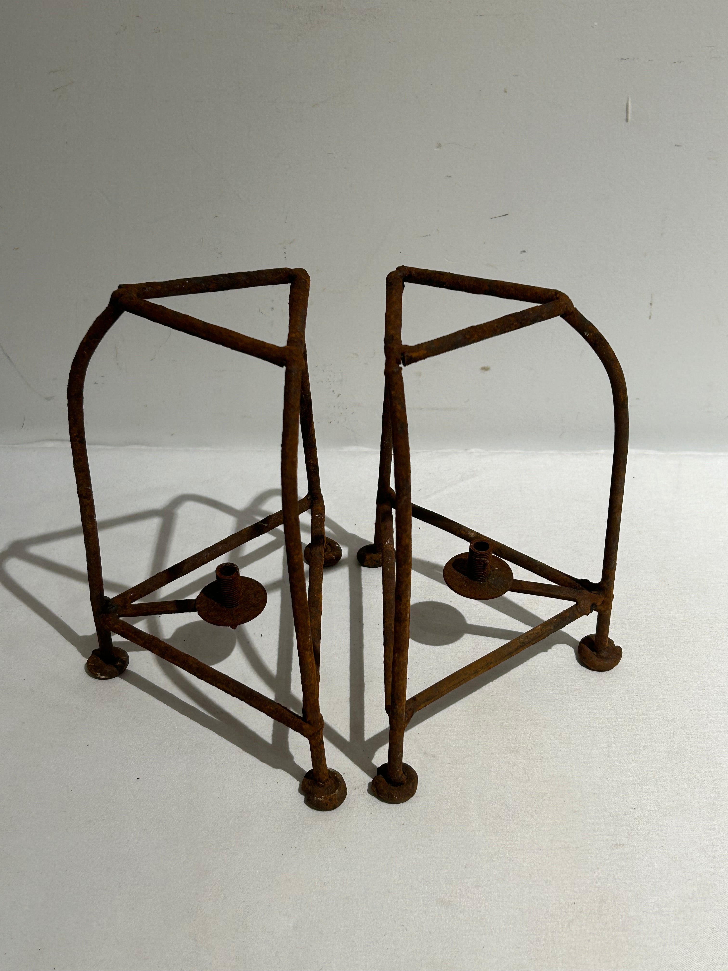 Vintage iron lantern holder