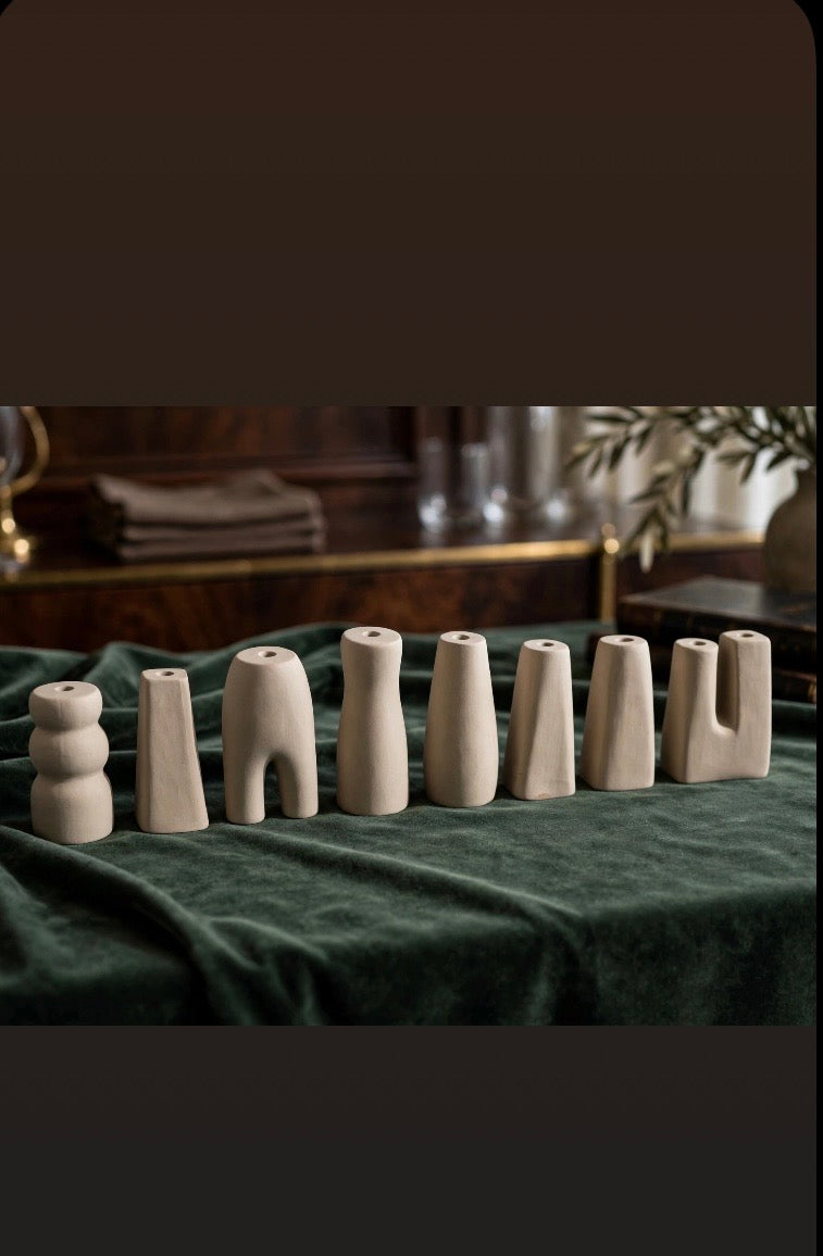 Prakasa Modern Terracotta Menorah