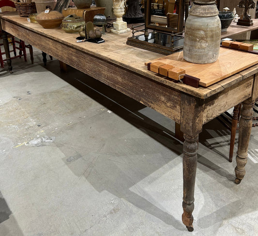 Vintage wood work table