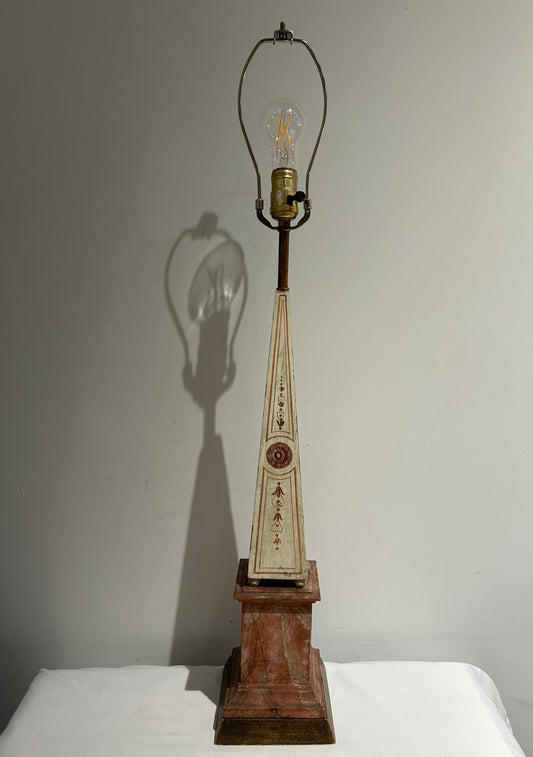 Vintage obelisk lamp