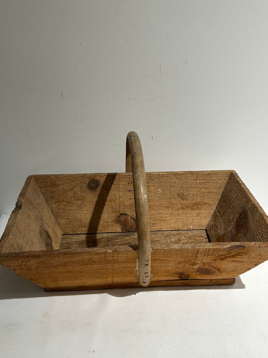 Vintage wooden basket