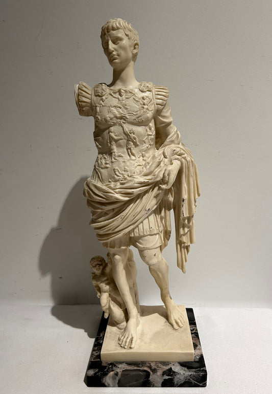 Vintage marble Julius Caesar statue