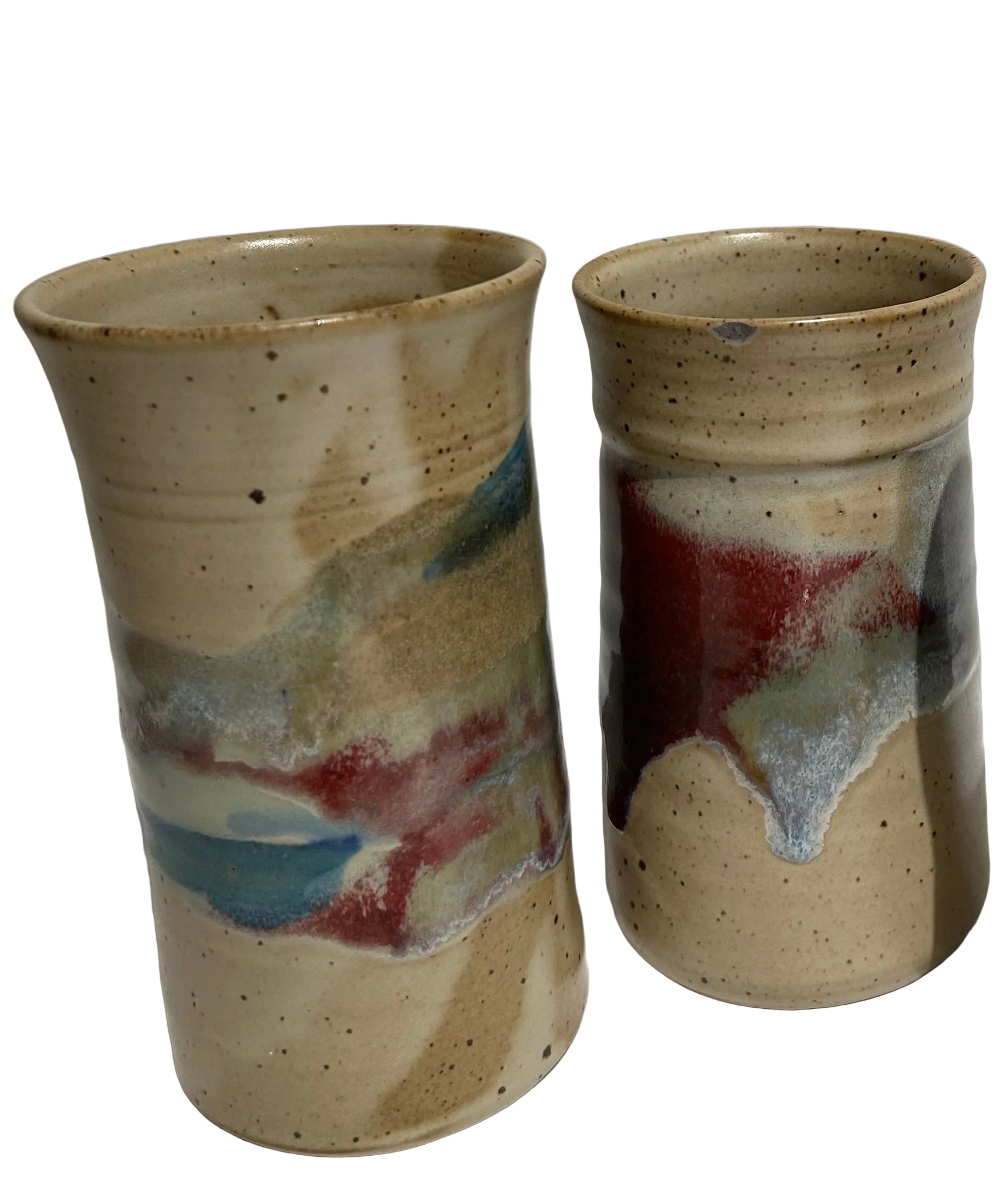 Vintage glazed ceramic serving set