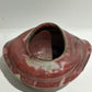 Vintage wavy ceramic vessel signed