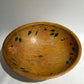 Vintage wooden floral dough bowl