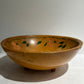 Vintage wooden floral dough bowl