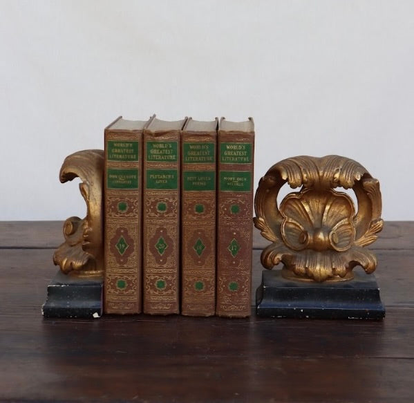 Brass bookends set of 2