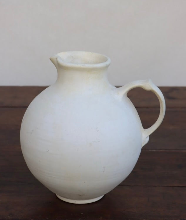 Vintage handled ceramic pitcher