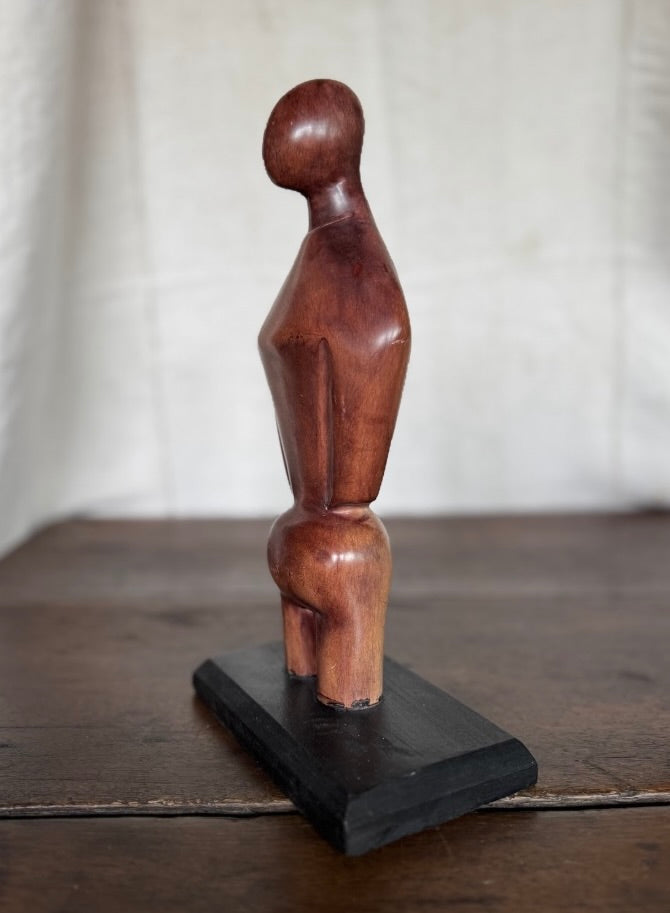 Vintage figural metal statue