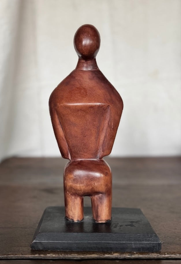 Vintage figural metal statue