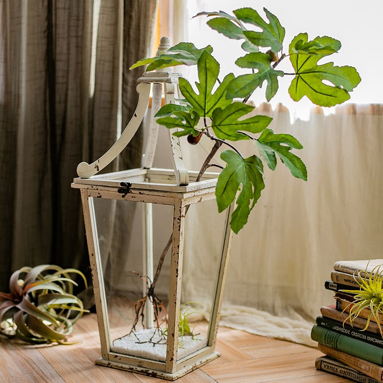 Artificial Faux Fig Leaf Stem