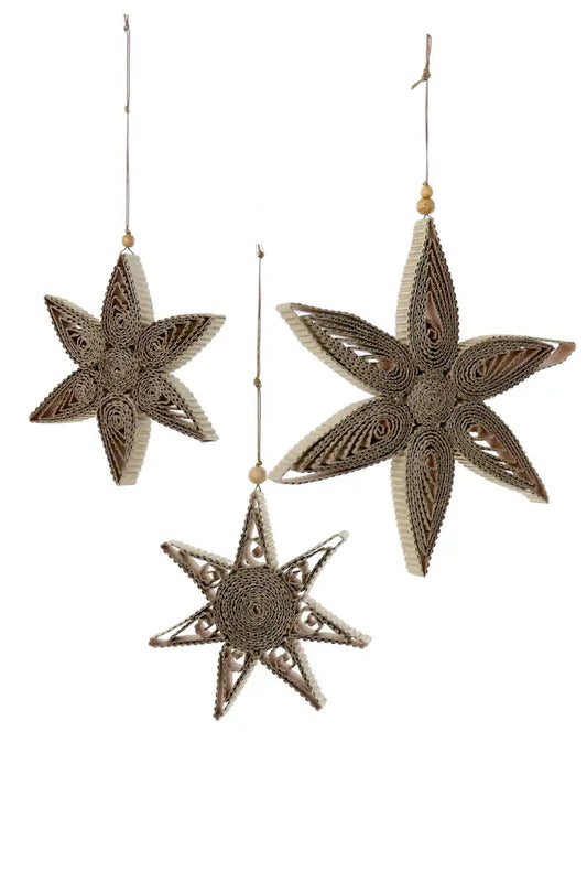 BROWN QUILLING STARS