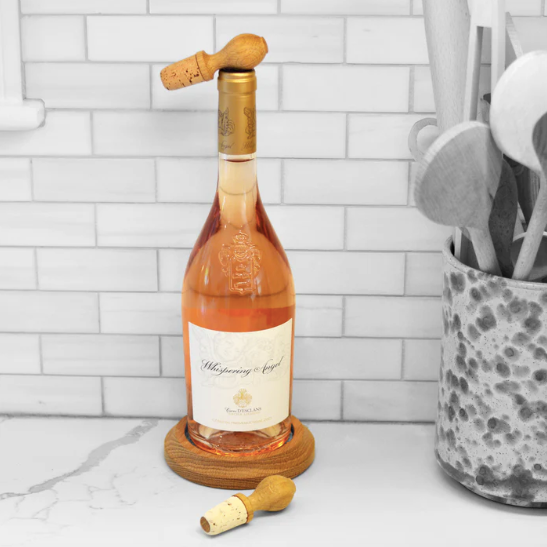 Wine Coaster & Stopper Set, Oak - Gift Box