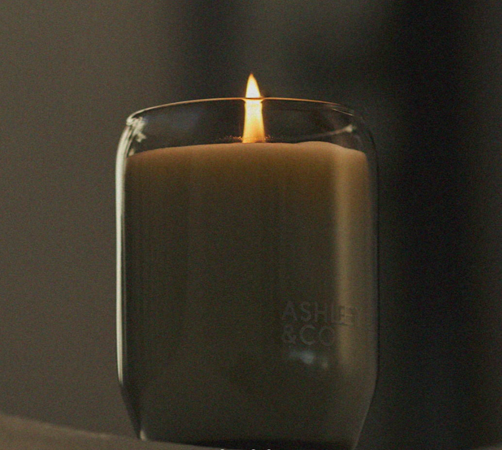 Waxed Perfume Tui & Kahili Candle