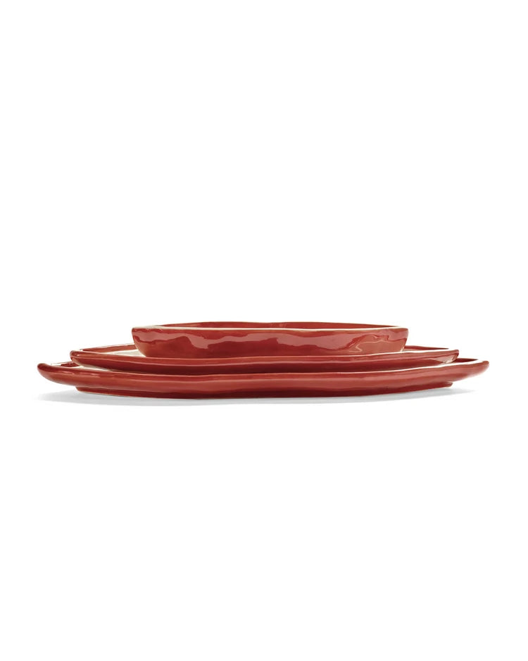 Serving dish set/3 Lips