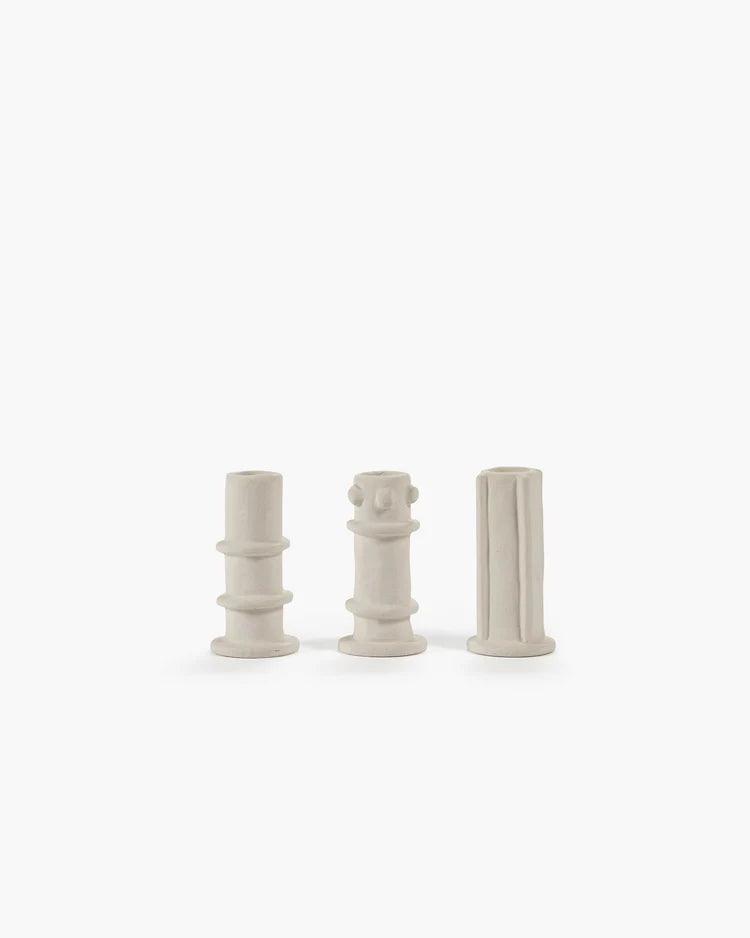 Candle holders Beige Molly