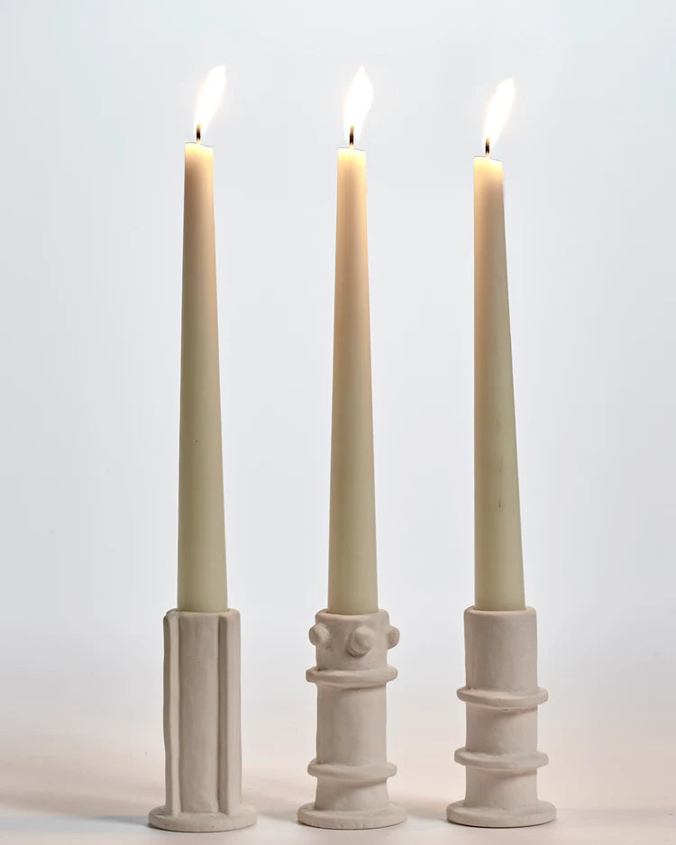 Candle holders Beige Molly