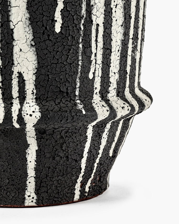 Off-White/Dark Brown Dune Planter S