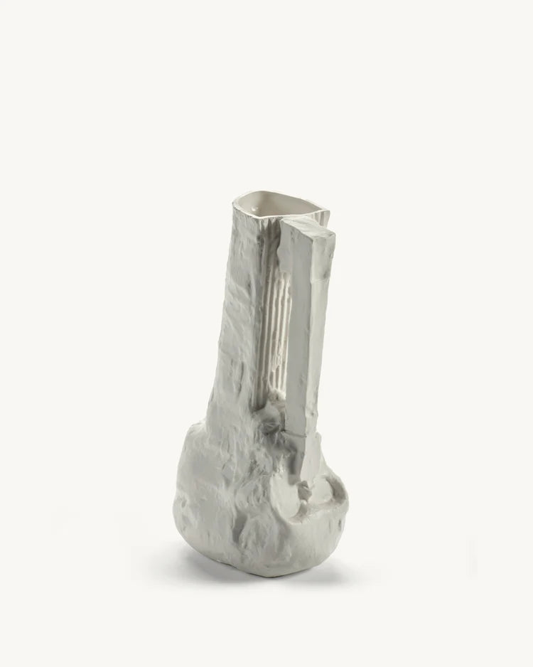 Off-White Artifact Vase w/ Handle