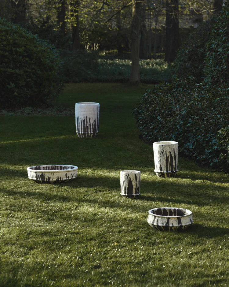 Off-White/Dark Brown Dune Planter M