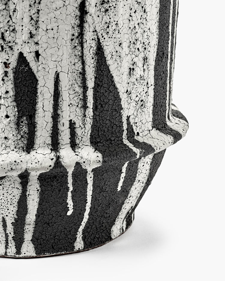Off-White/Dark Brown Dune Planter M