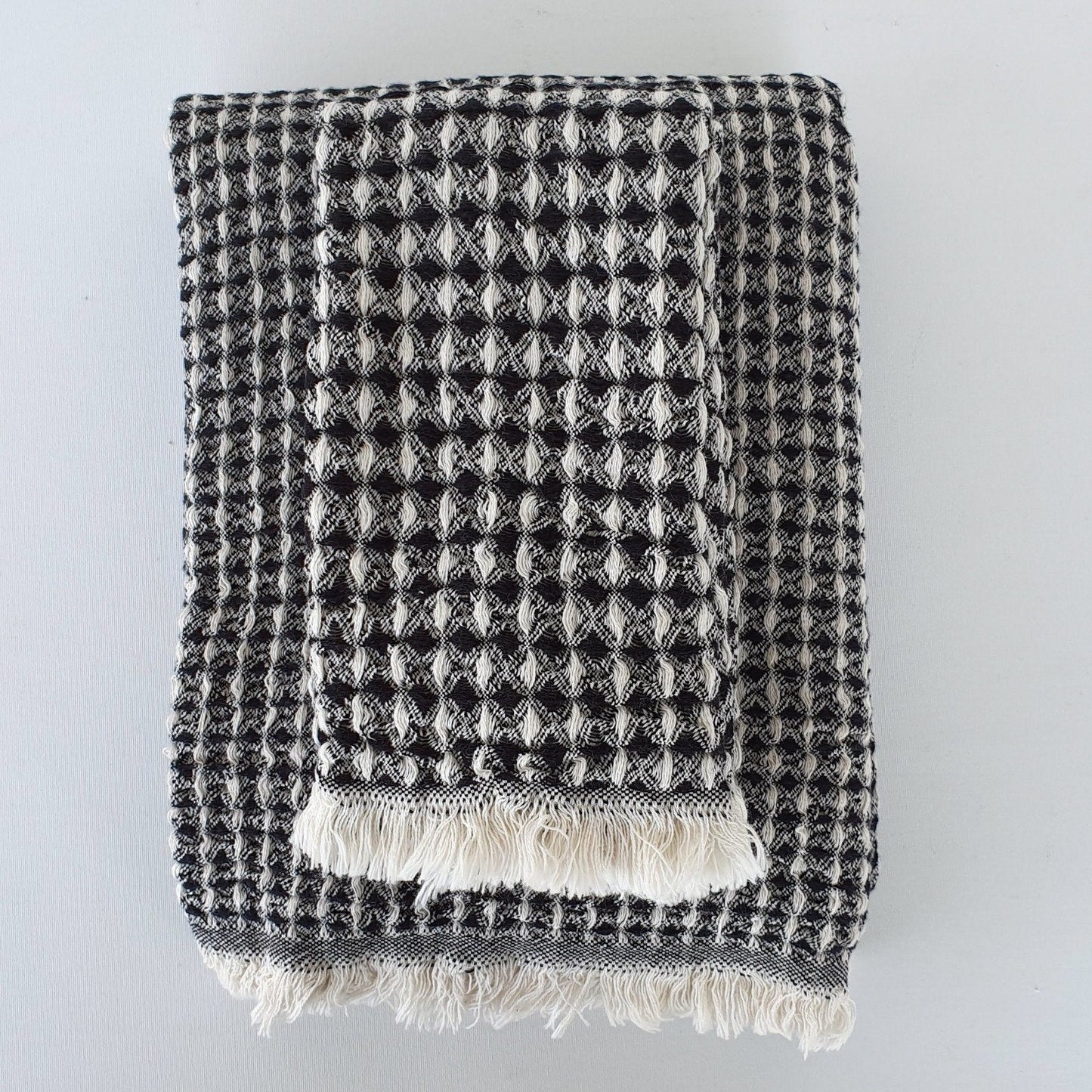 Isla Waffle Weave 100% Cotton Turkish Hand and Kitchen Towel