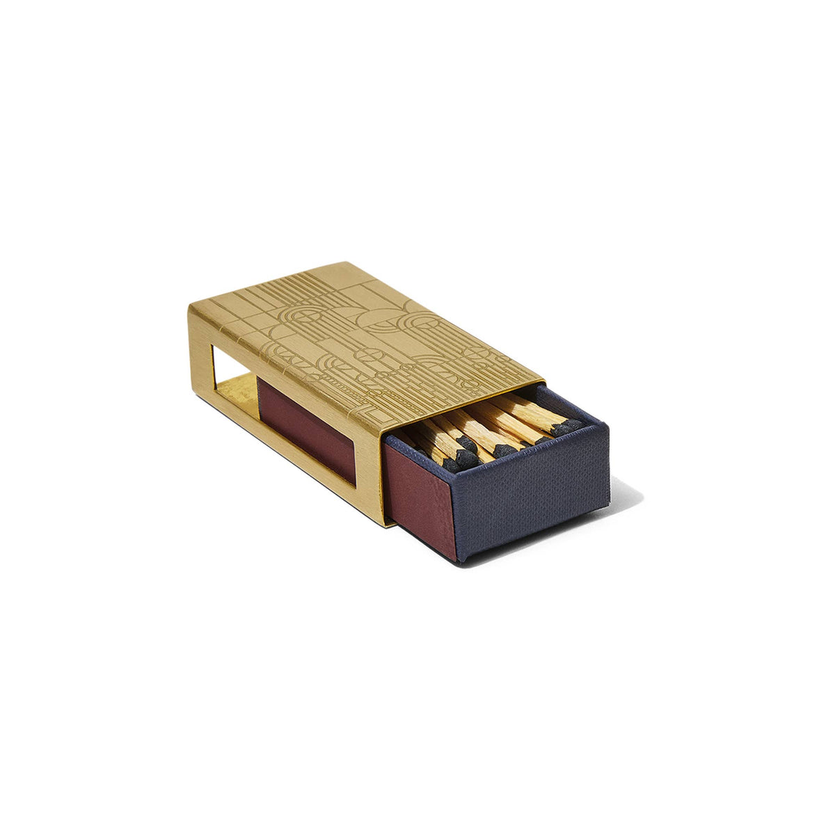 Frank Lloyd Wright Brass Matchbox, Saguaro Forms