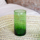 Handmade Recycled Glass Cone Vase - Green