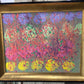 Abstract art gold frame