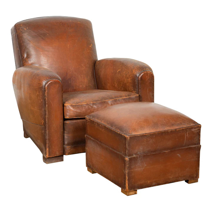 club chair and ottoman