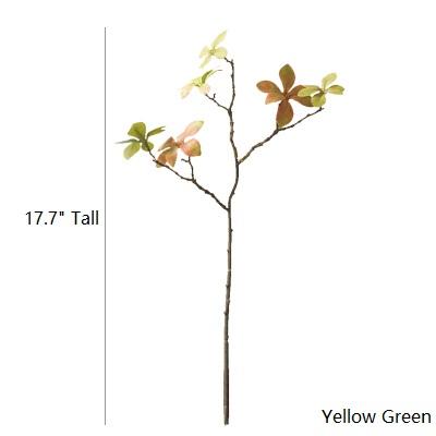 Artificial Faux Small Japanese Zen Leaf Stem 18" Tall