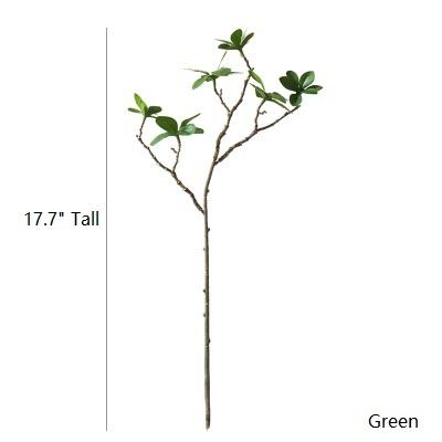 Artificial Faux Small Japanese Zen Leaf Stem 18" Tall