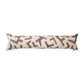 Ecru Figures Kuba Cloth Pillow: 48" W x 12" H