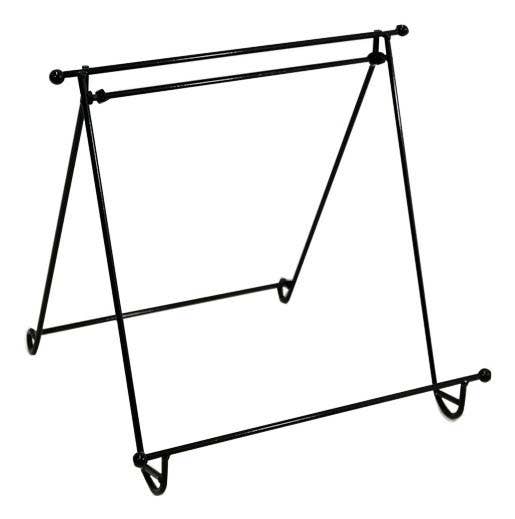 Black enamel display stand