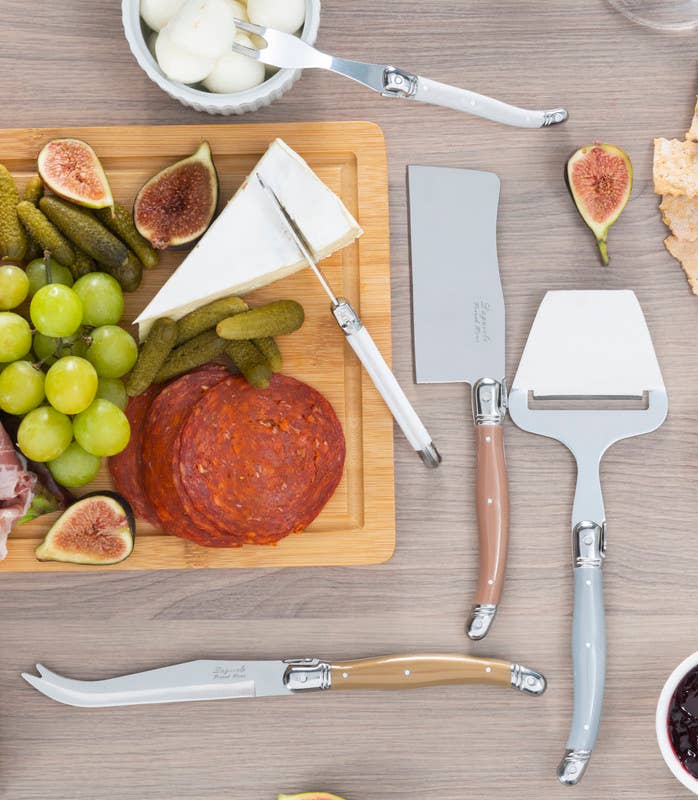 Laguiole 5 Piece Cheese Knife & Slicer Set Mixed Metals